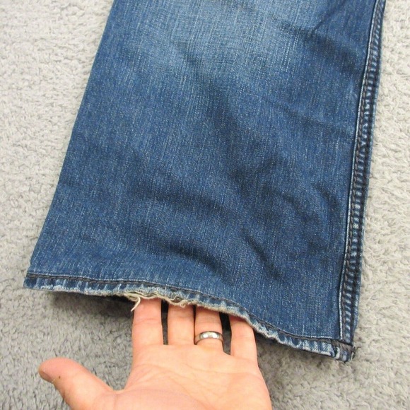 True Religion Mens Billy Giant Big T Stitch Bootcut Jeans size 36 x 32 USA VTG - Picture 6 of 12